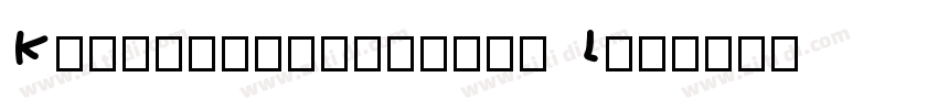 KaterinaPRounded Lig字体转换